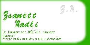 zsanett madli business card